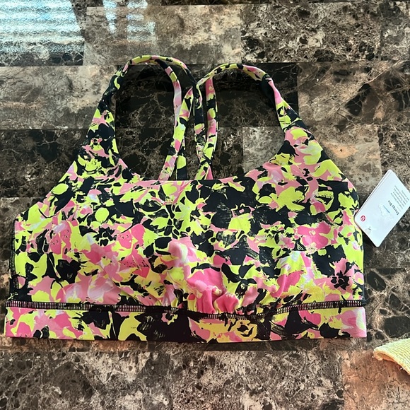 LULULEMON ENERGY BRA MULTICOLOR SIZE 8 NWT - Picture 6 of 7